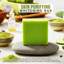 Skin Purifying Whitening Bar – French Green Clay, Cucumber, Pumpkin Seed & Honey | Deep Cleansing & Natural Glow - Meshay Care